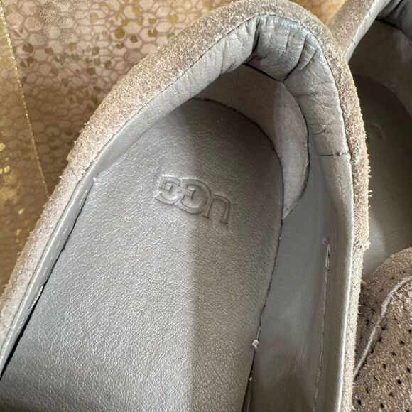 UGG Abies Perforated Slip-On Platform Sneaker Seal Gray Women's Size 9 Used - Picture 3 of 9